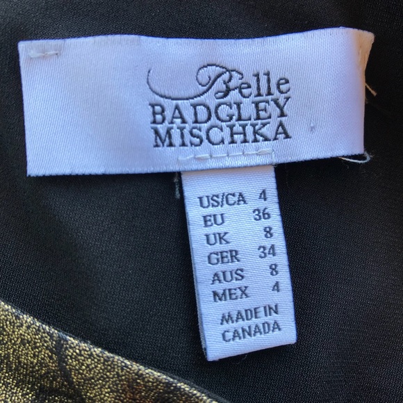 Belle Badgley Mischka Print Long Sleeve Dress - Picture 3 of 3